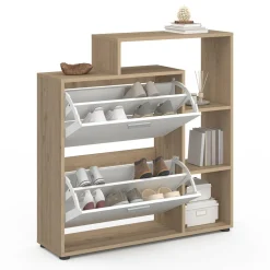 Meuble à chaussures 2 portes avec étagère
