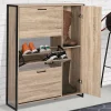 Meuble à chaussures industriel avec 4 portes