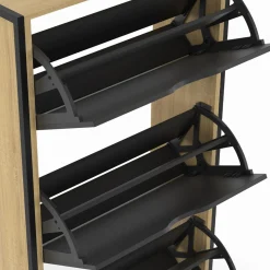Meuble à chaussures industriel avec 3 portes