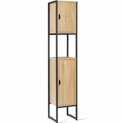 Meuble colonne salle de bain style industriel