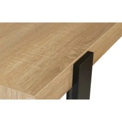 Meuble console noir et bois 100 cm