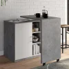 Meuble de bar pivotant imitation béton