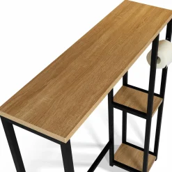 Meuble dessus WC industriel bois et métal