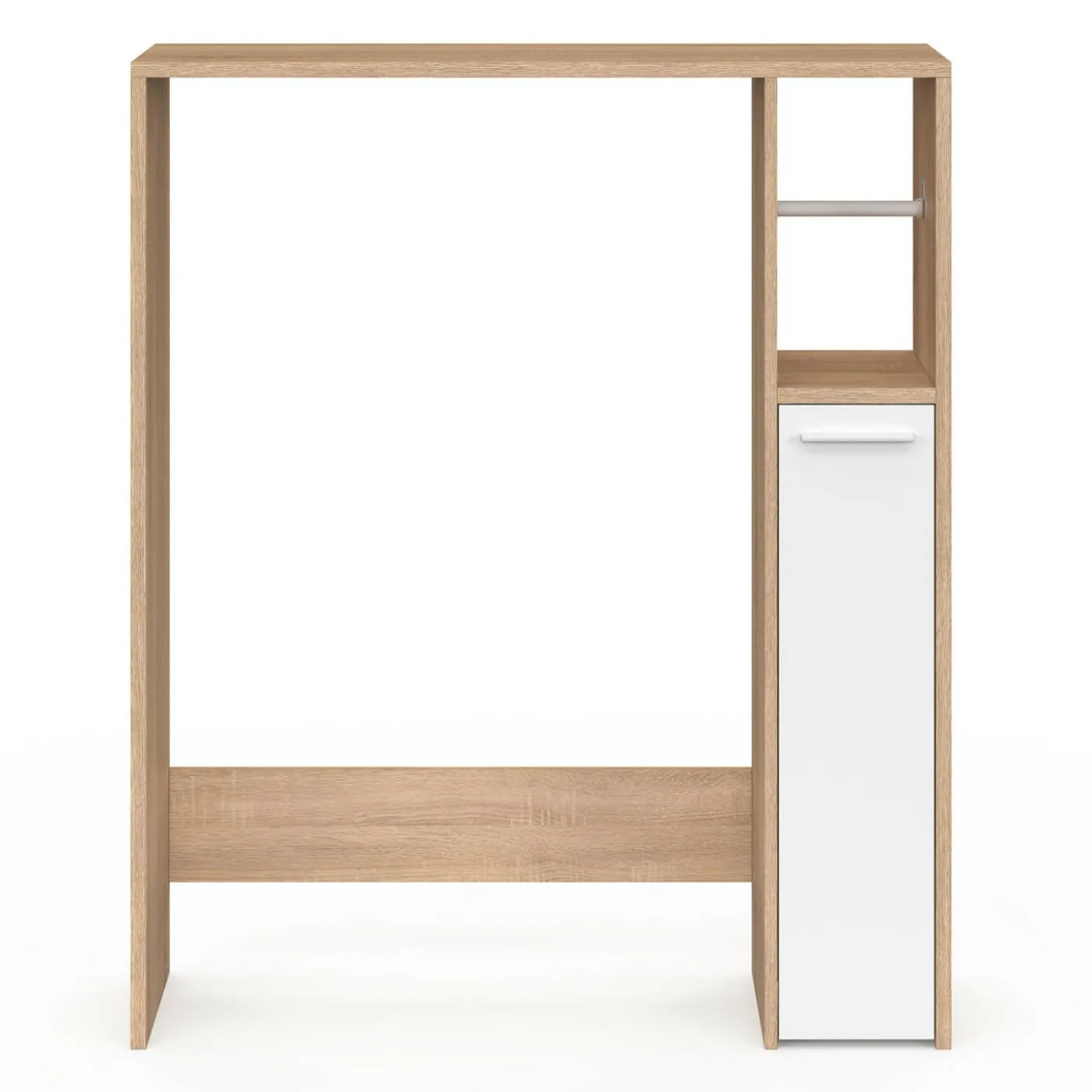 Meuble dessus wc placard hêtre blanc