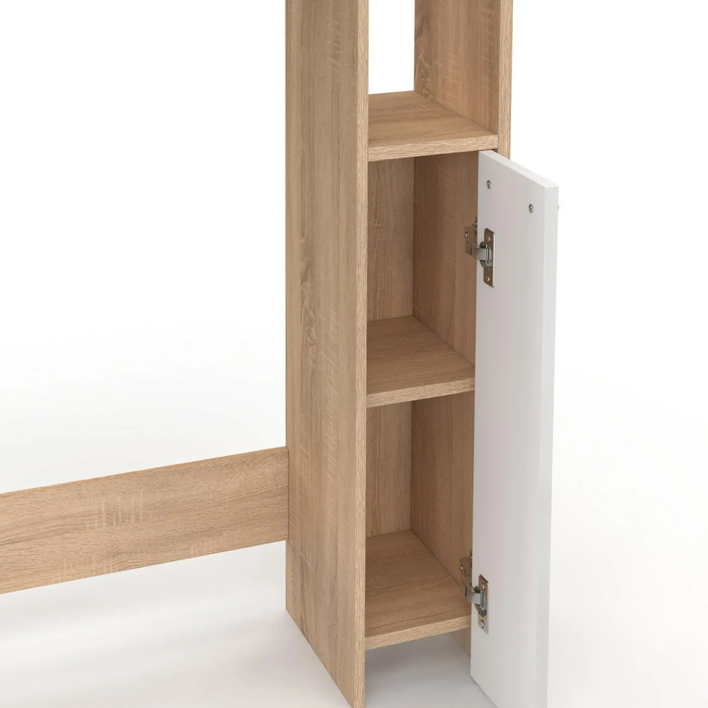 Meuble dessus wc placard hêtre blanc
