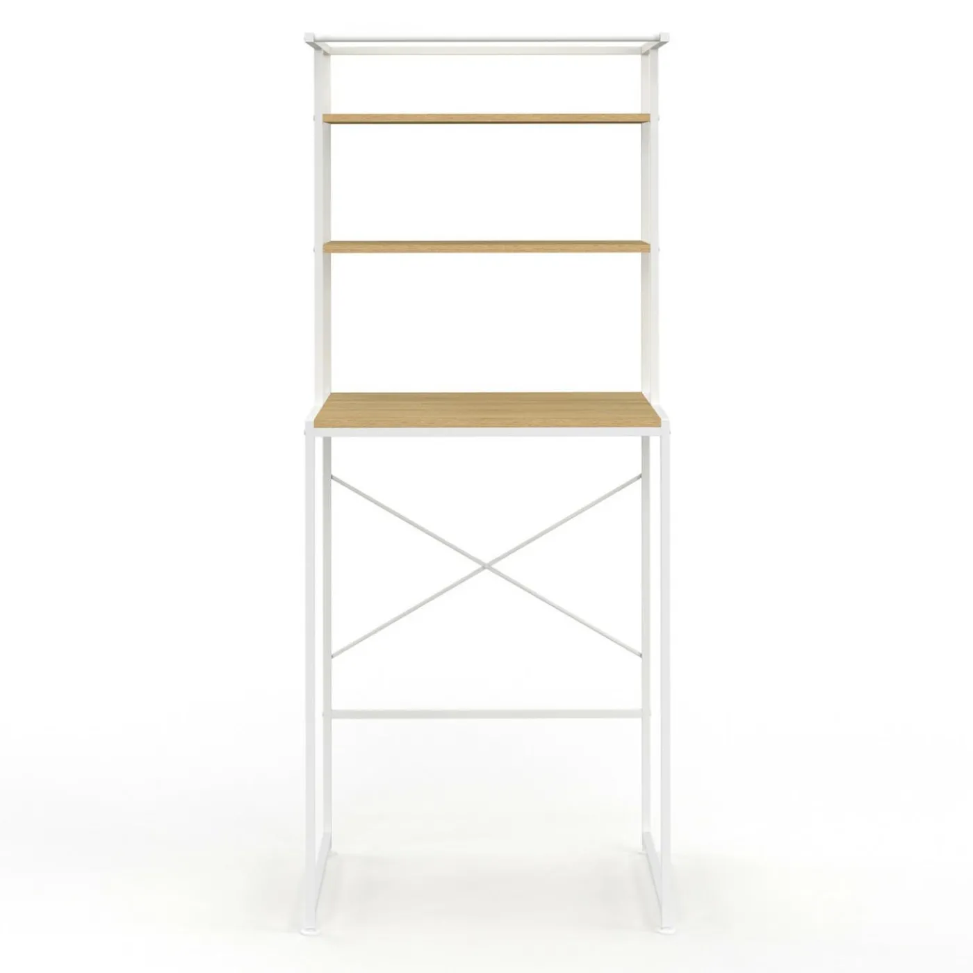 Meuble étagère blanc machine à laver