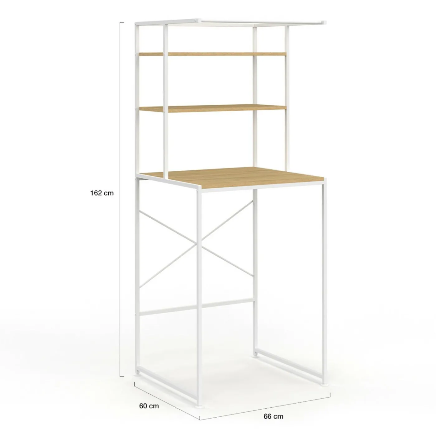Meuble étagère blanc machine à laver