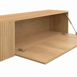 Meuble Télé suspendu 180 cm bois coloris chêne