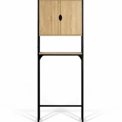 Meuble toilette industriel bois et métal