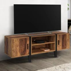 Meuble TV 140cm avec 2 portes
