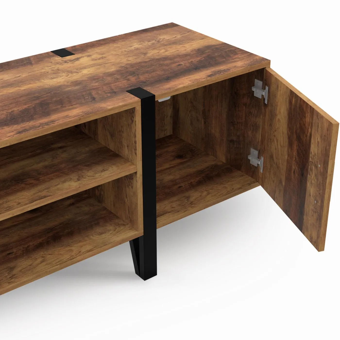 Meuble TV 140cm avec 2 portes