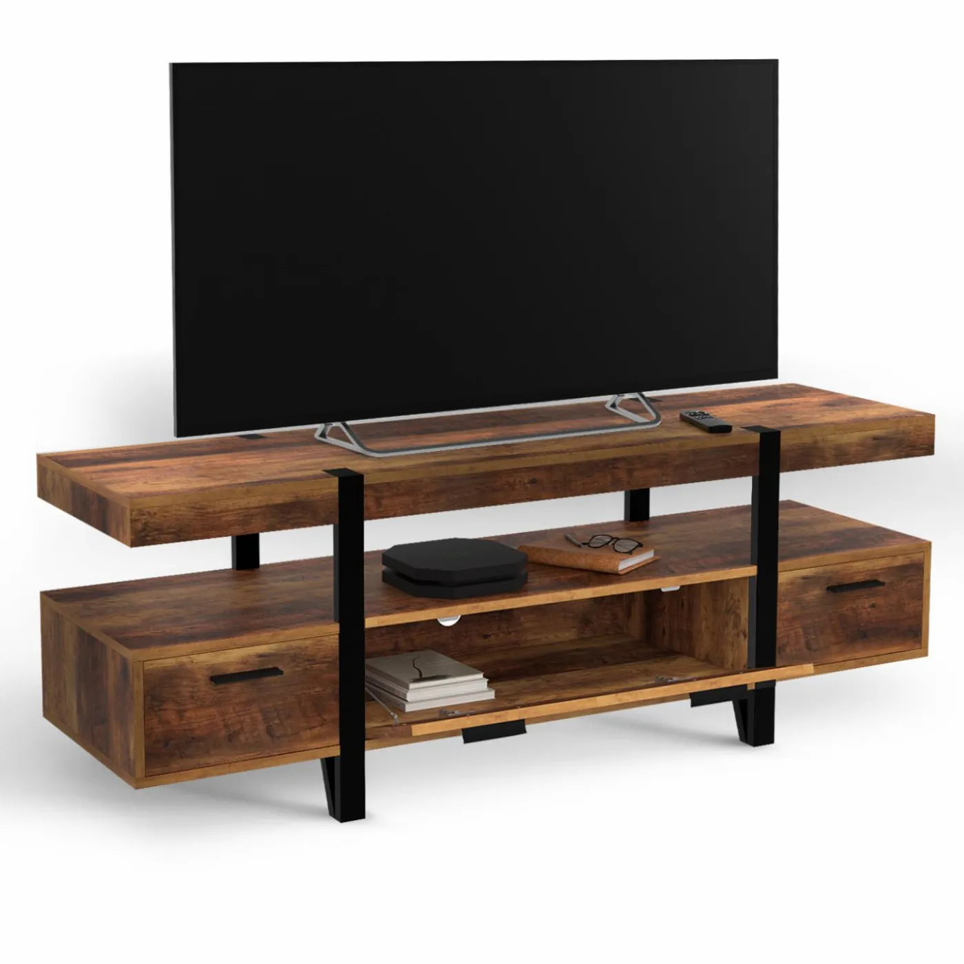 Meuble TV 140cm avec rangements