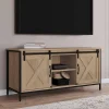 Meuble TV style industriel 2 portes grange coulissantes