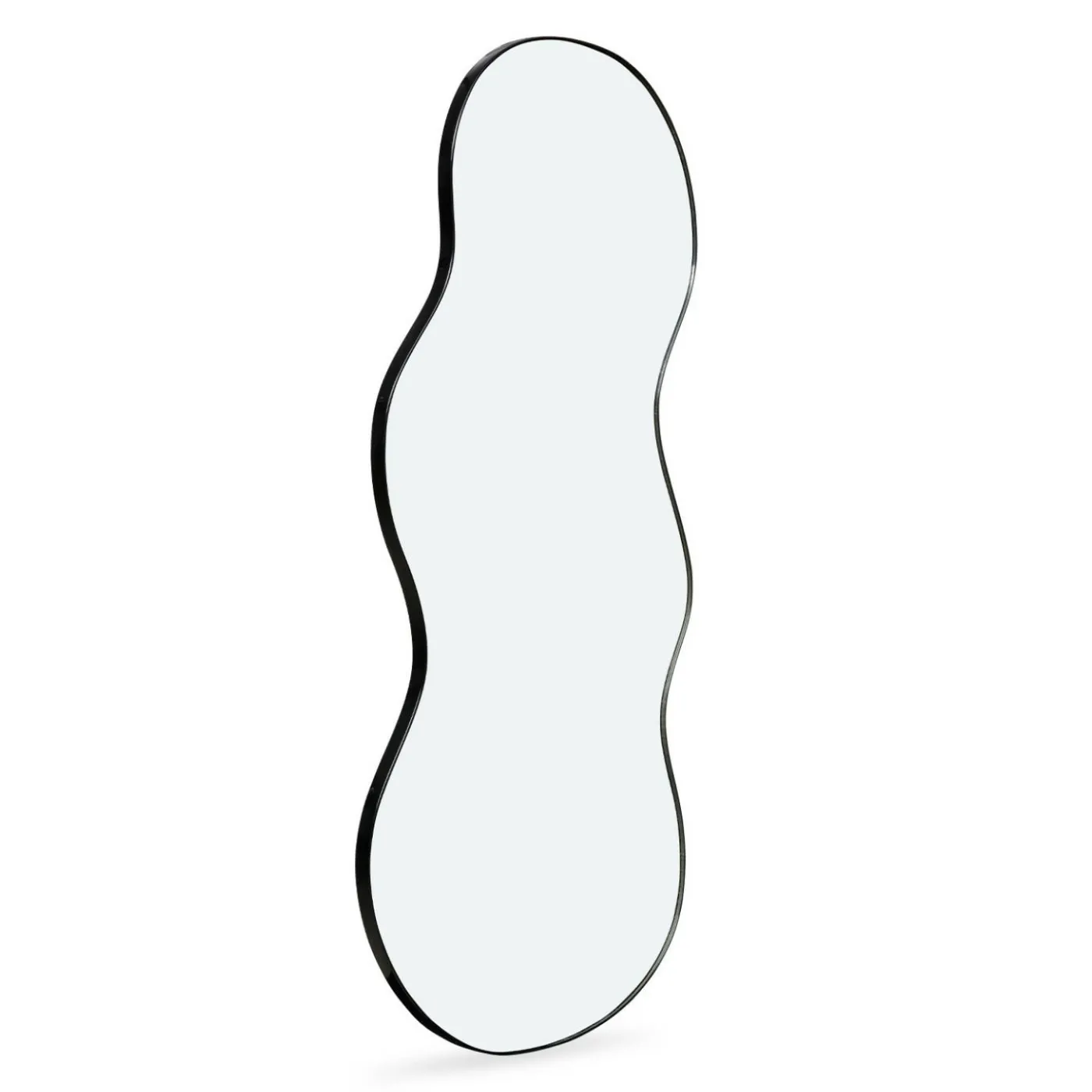Miroir organique contour noir 45 x 100 cm