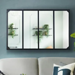 Miroir verrière style industriel