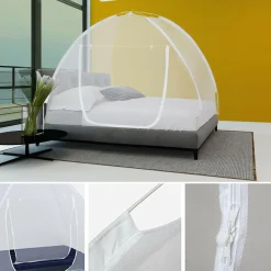 Moustiquaire lit dôme pop-up 195x150 cm