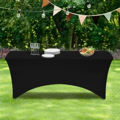 Nappe rectangulaire extensible noire