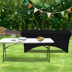 Nappe rectangulaire extensible noire