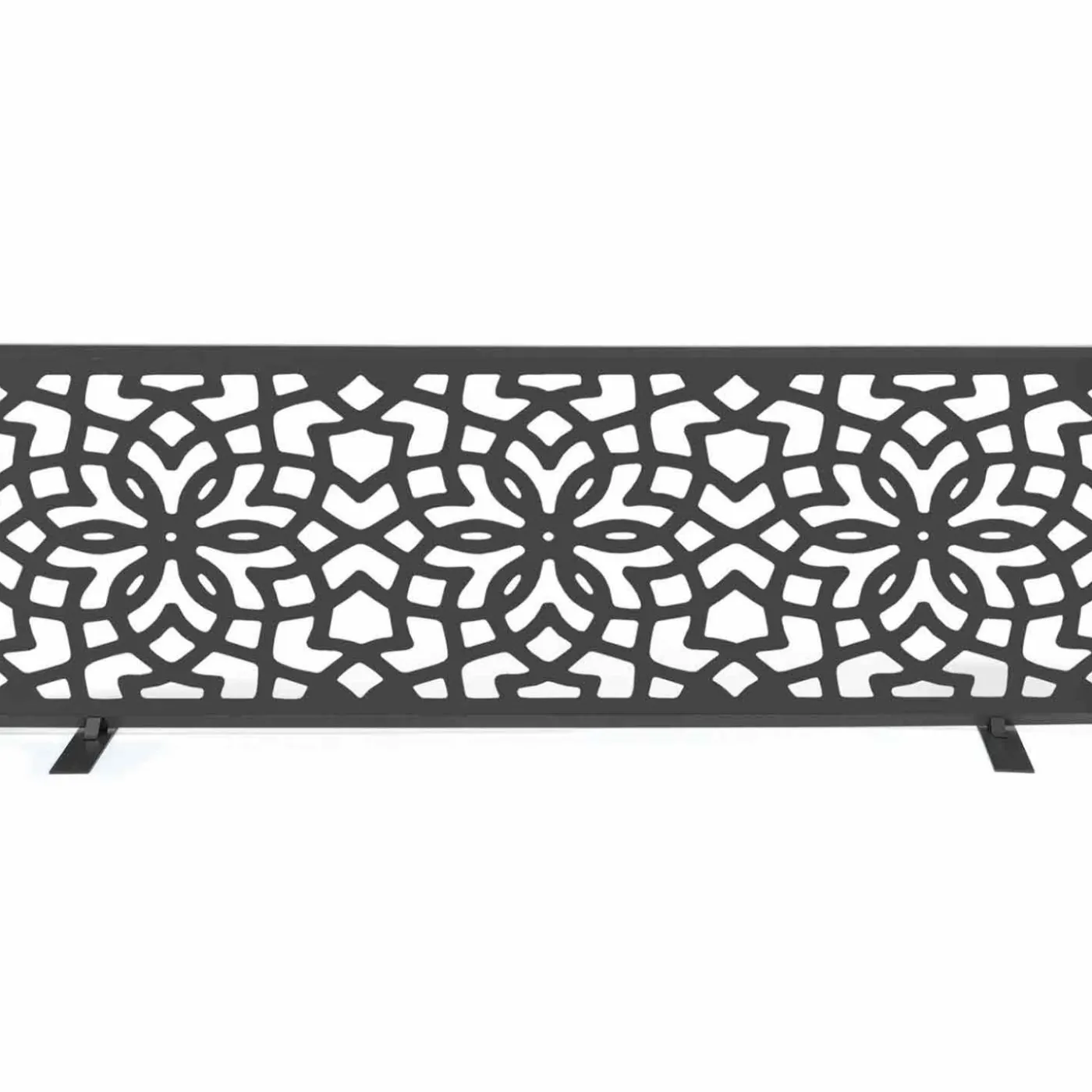 Panneau décoratif extérieur motif azulejo gris 150x50cm