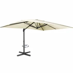 Parasol déporté 3x4 m écru