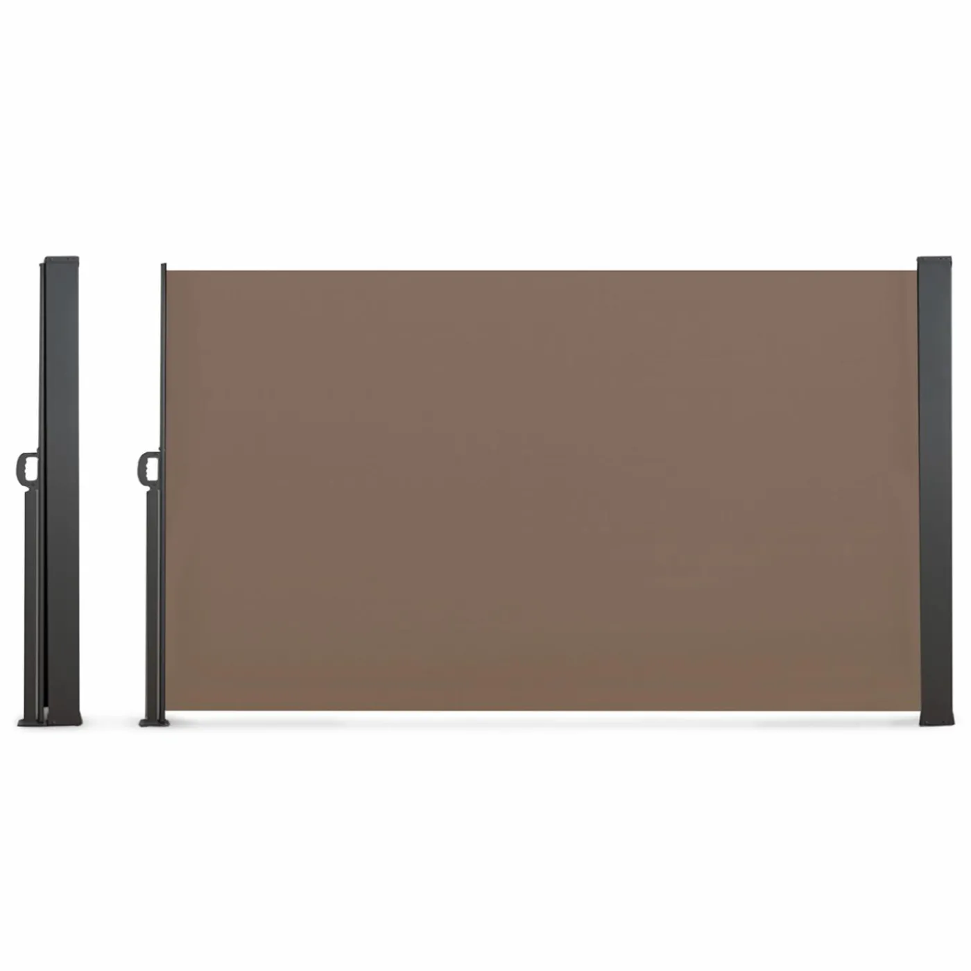 Paravent enroulable taupe 400 x 160 cm