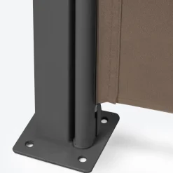 Paravent enroulable taupe 400 x 160 cm