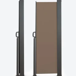 Paravent enroulable taupe 400 x 160 cm