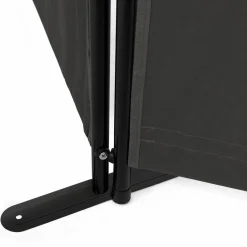 Paravent extérieur / intérieur sur pieds 3 panneaux gris anthracite