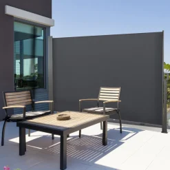 Paravent extérieur gris de 160 x 300 CM