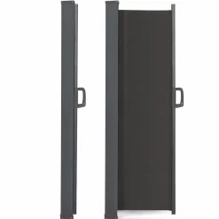 Paravent rétractable 5x2m gris anthracite
