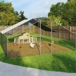 Parc à poules grillagé 16 m²