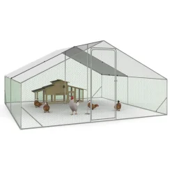 Parc à poules grillagé 16 m²
