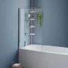 Paroi de baignoire pivotante 1 volet 70x120 cm