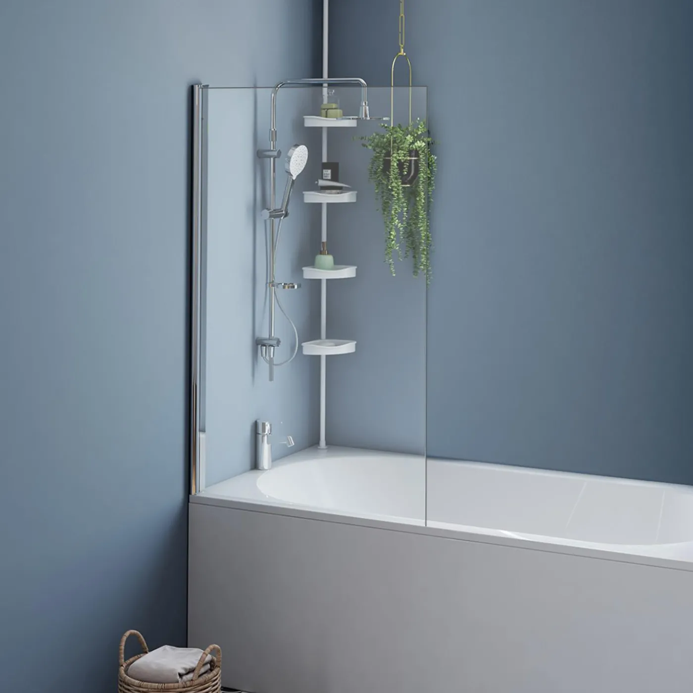 Paroi de baignoire pivotante 1 volet 70x120 cm