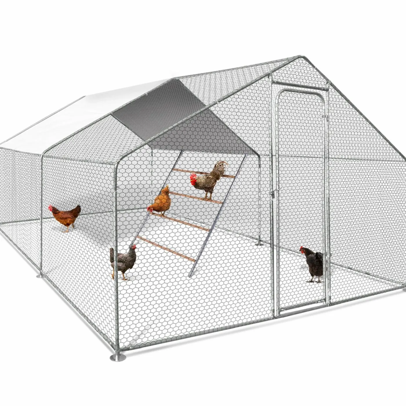 Perchoir poule 4 niveaux en bois