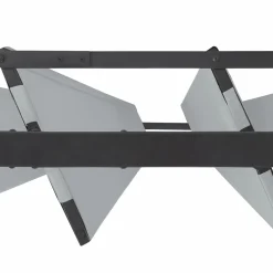 Pergola acier lames orientables 3x4 m avec 4 stores gris clair