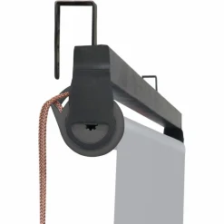 Pergola acier lames orientables 3x4 m avec 4 stores gris clair