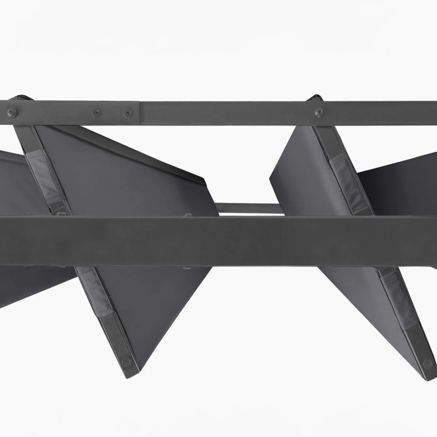 Pergola lames orientables gris anthracite 3x6m