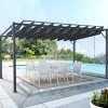Pergola lames orientables gris anthracite