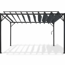 Pergola lames orientables gris anthracite