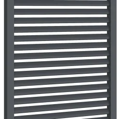 Pergola persienne 3x4M gris anthracite avec toit rétractable et 4 pans modulables