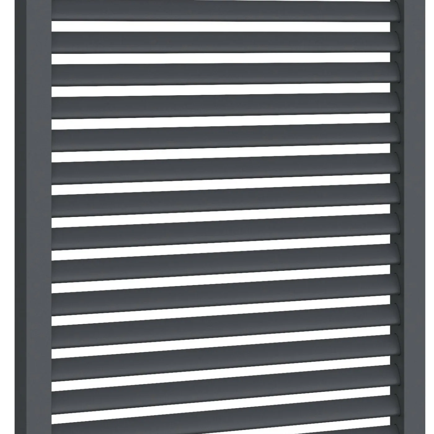 Pergola persienne 3x4M gris anthracite avec toit rétractable et 4 pans modulables