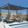 Pergola toit rétractable gris 3x4 M