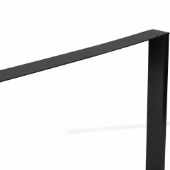 Pieds de table carrés en métal noir design industriel