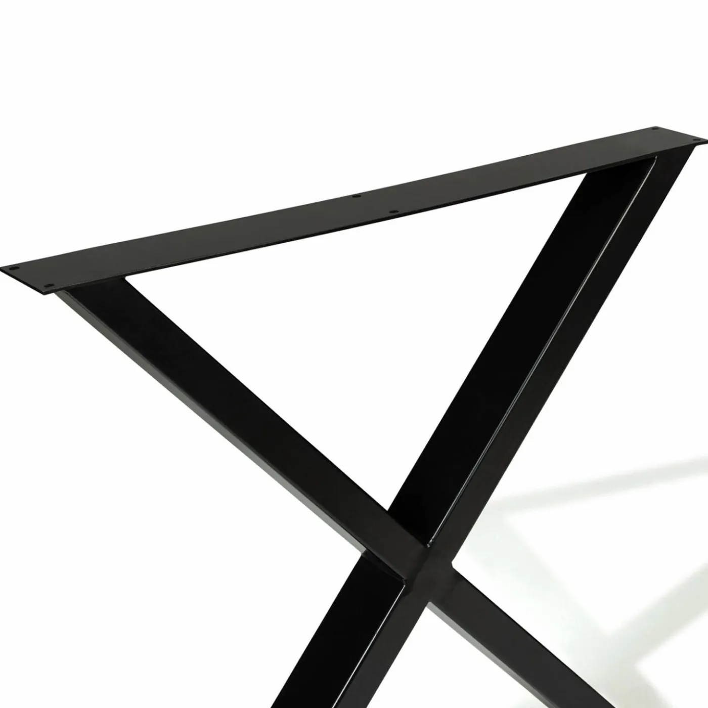 Pieds de table en X en métal noir
