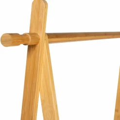 Portant vêtements en bambou