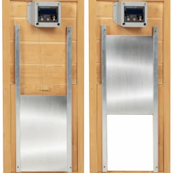 Porte automatique pour poulailler en aluminium