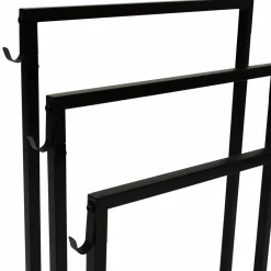 Porte serviettes design industriel en métal noir