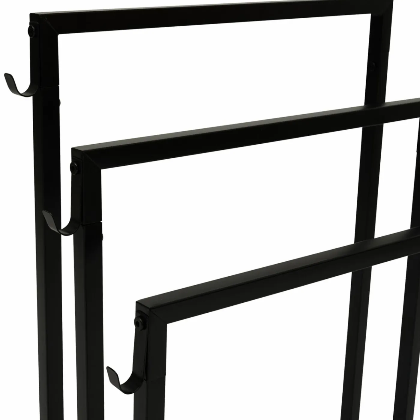 Porte serviettes design industriel en métal noir