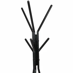 Porte-manteau bois métal design avec plateaux